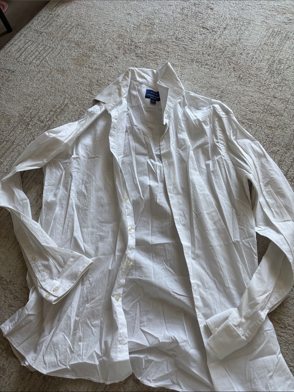 White Lightweight Button-Up Shirt Jacket